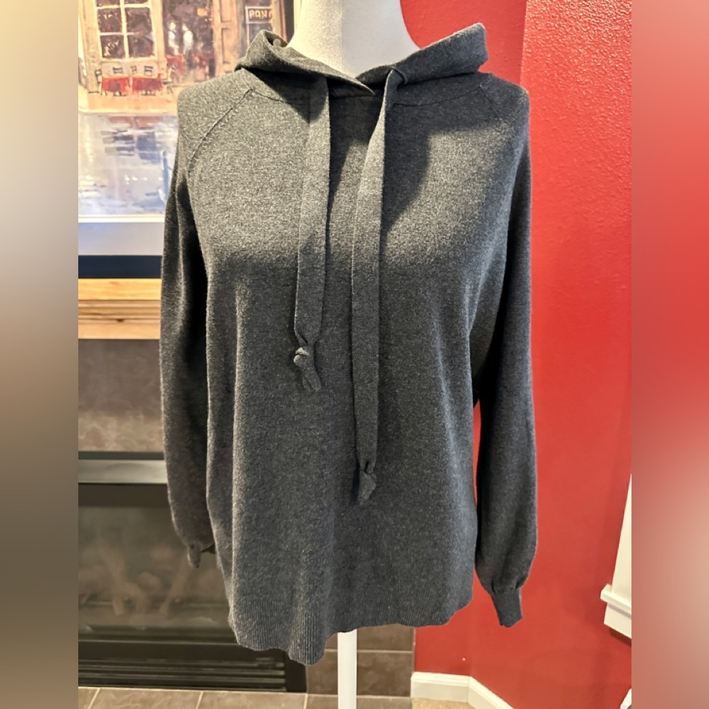 Loft hooded gray sweater
